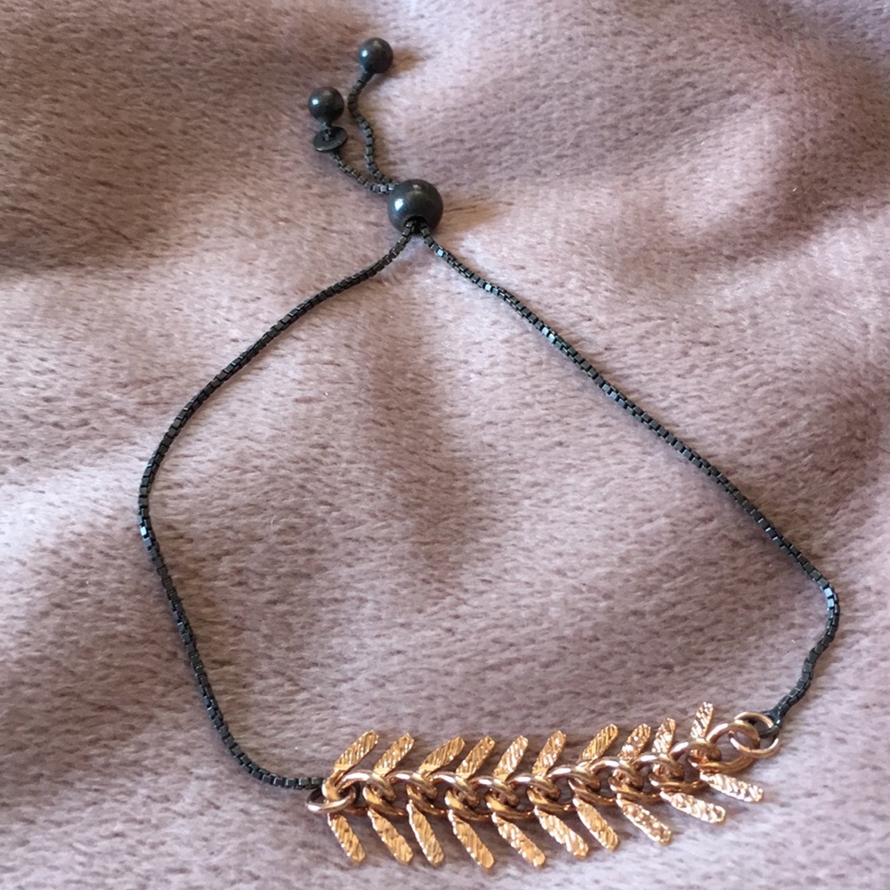 Handmade bolo bracelet.